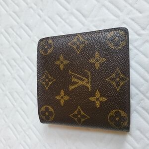 LOUiS Vuitton Bifold Wallet Monogran Porte Bier Cult Credit Monet